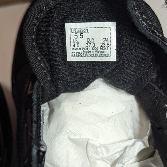 Vans Old Skool Velcro Blk/Blk Shoes - Picture 8 of 11